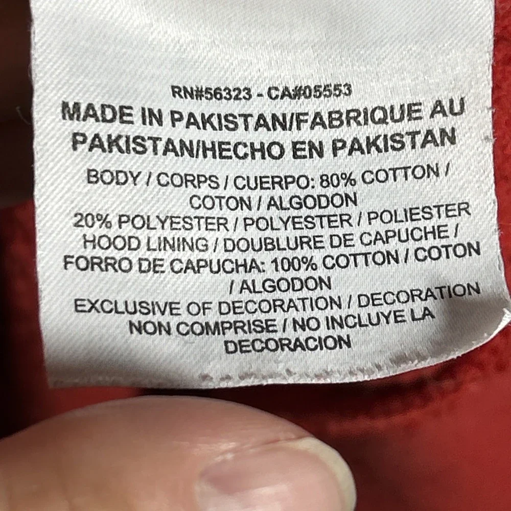 Vintage Nike Hoodie Men's Size L Red Blue Tag Embroidered Logo